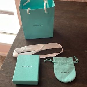 Tiffany ring bag and box set